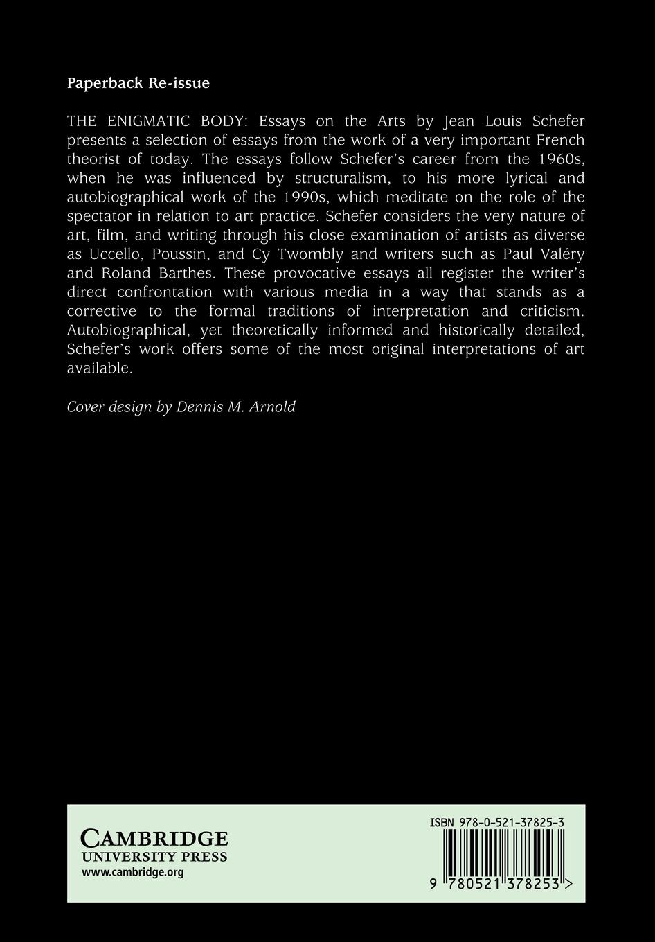 Rückseitencover The Enigmatic Body