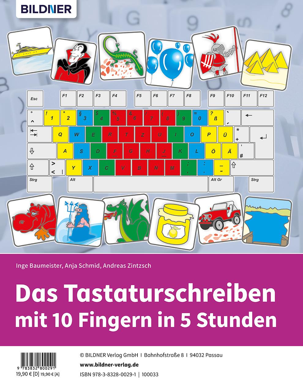 Rückseitencover Das Tastaturschreiben mit 10 Fingern in 5 Stunden. Trainerleitfaden