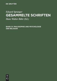 Vorderes Coverbild Philosophie und Psychologie der Religion
