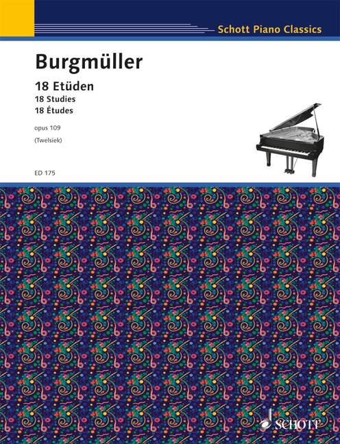 Vorderes Coverbild 18 Etüden op. 109