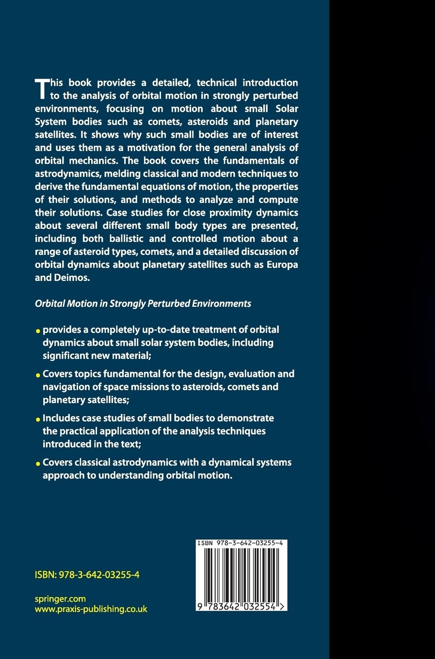 Rückseitencover Orbital Motion in Strongly Perturbed Environments
