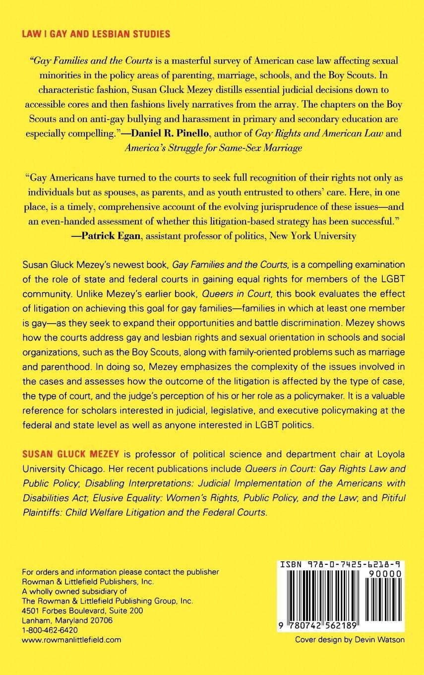 Rückseitencover Gay Families and the Courts