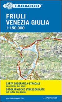 Vorderes Coverbild Tabacco Straßenkarte Friuli Venezia Giulia 1 : 150 000