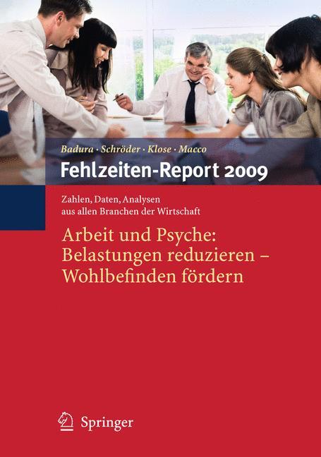 Vorderes Coverbild Fehlzeiten-Report 2009