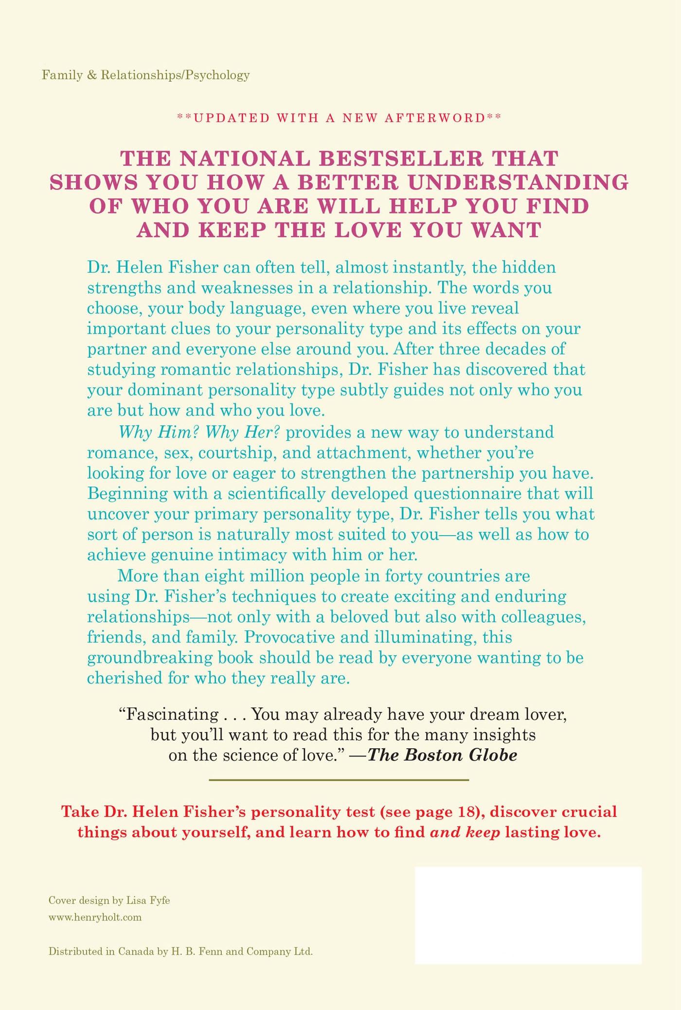 Rückseitencover Why Him? Why Her?