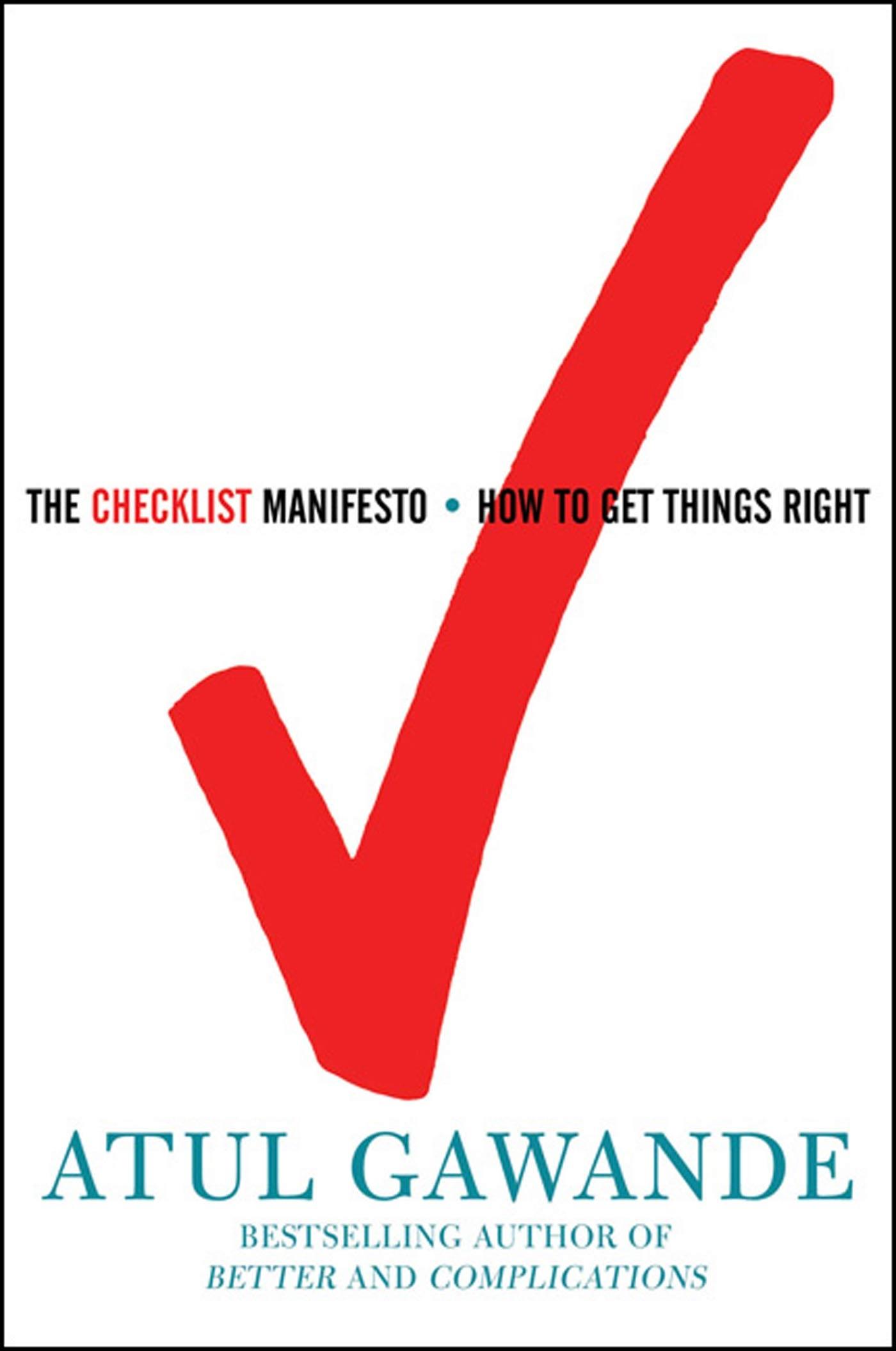Vorderes Coverbild The Checklist Manifesto