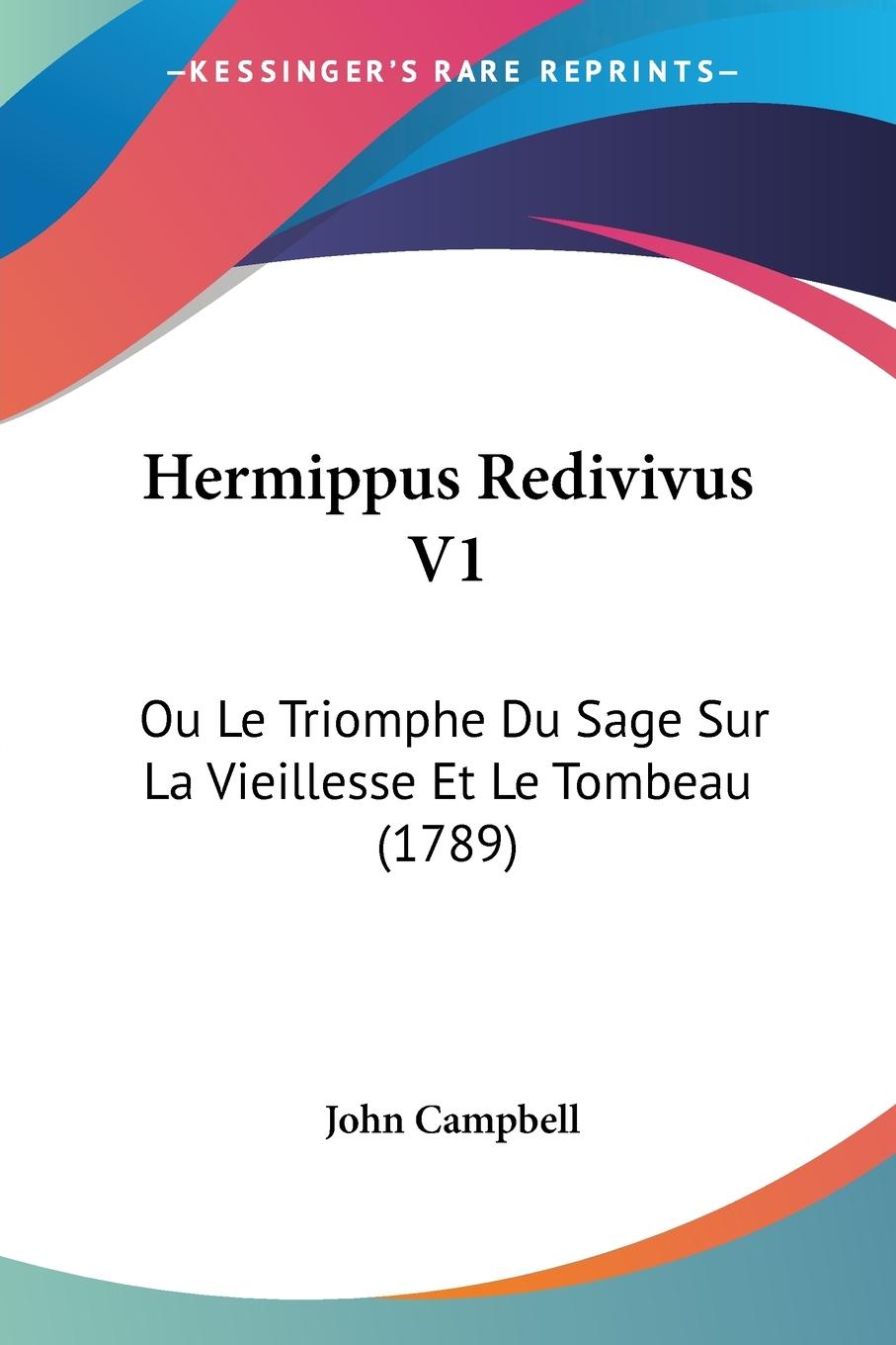 Vorderes Coverbild Hermippus Redivivus V1