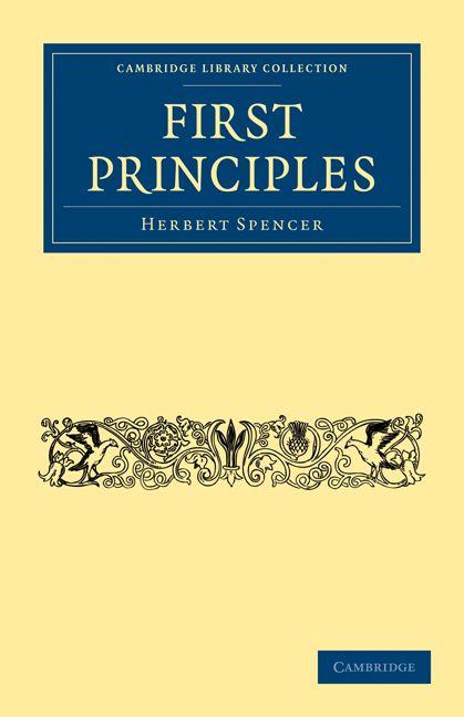 Vorderes Coverbild First Principles