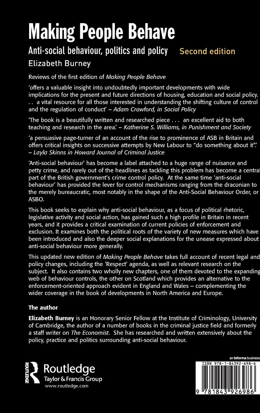 Rückseitencover Making People Behave