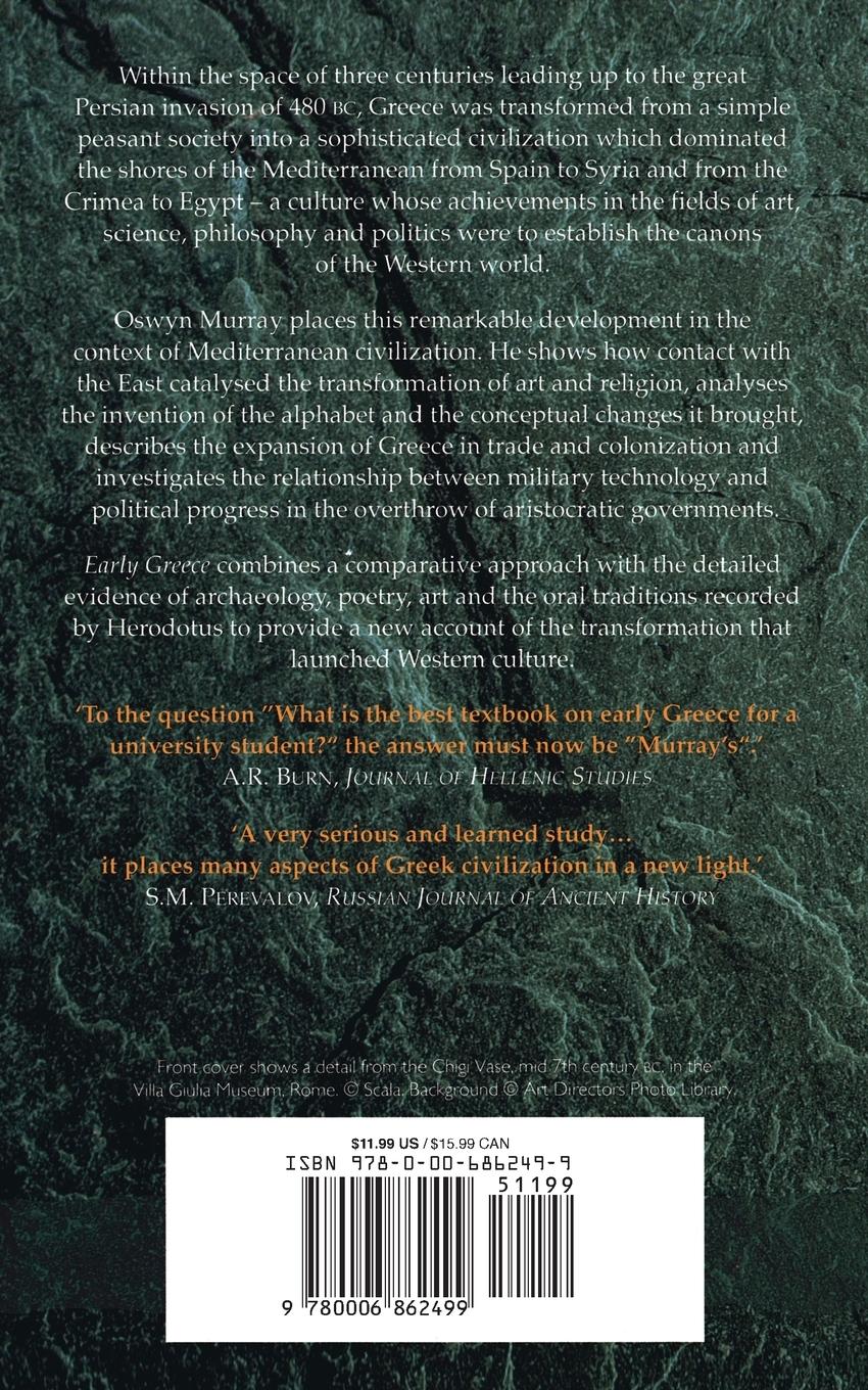 Rückseitencover Early Greece