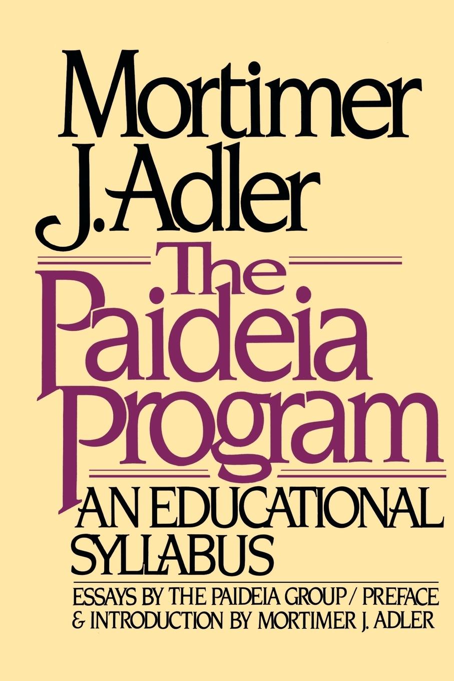 Vorderes Coverbild The Paideia Program