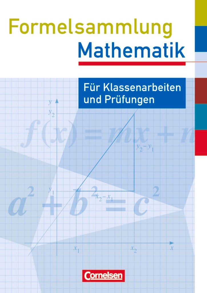 Vorderes Coverbild Formelsammlungen Sekundarstufe I. Prüfungseinleger Mathematik. 5er Pack. Westliche Bundesländer (außer Bayern und Hessen)