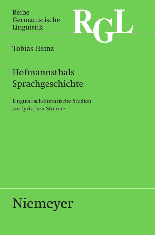 Vorderes Coverbild Hofmannsthals Sprachgeschichte