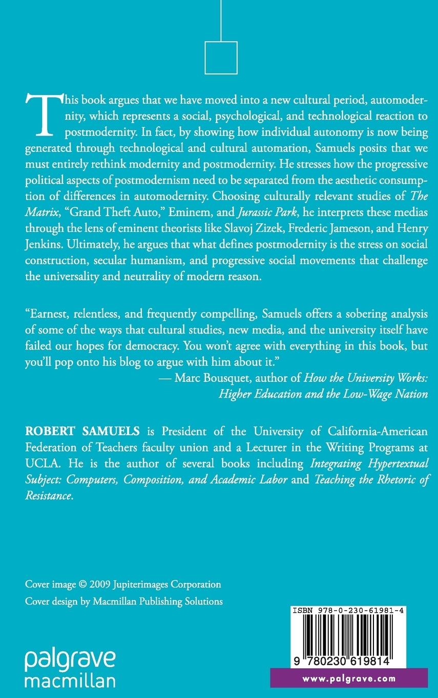 Rückseitencover New Media, Cultural Studies, and Critical Theory after Postmodernism