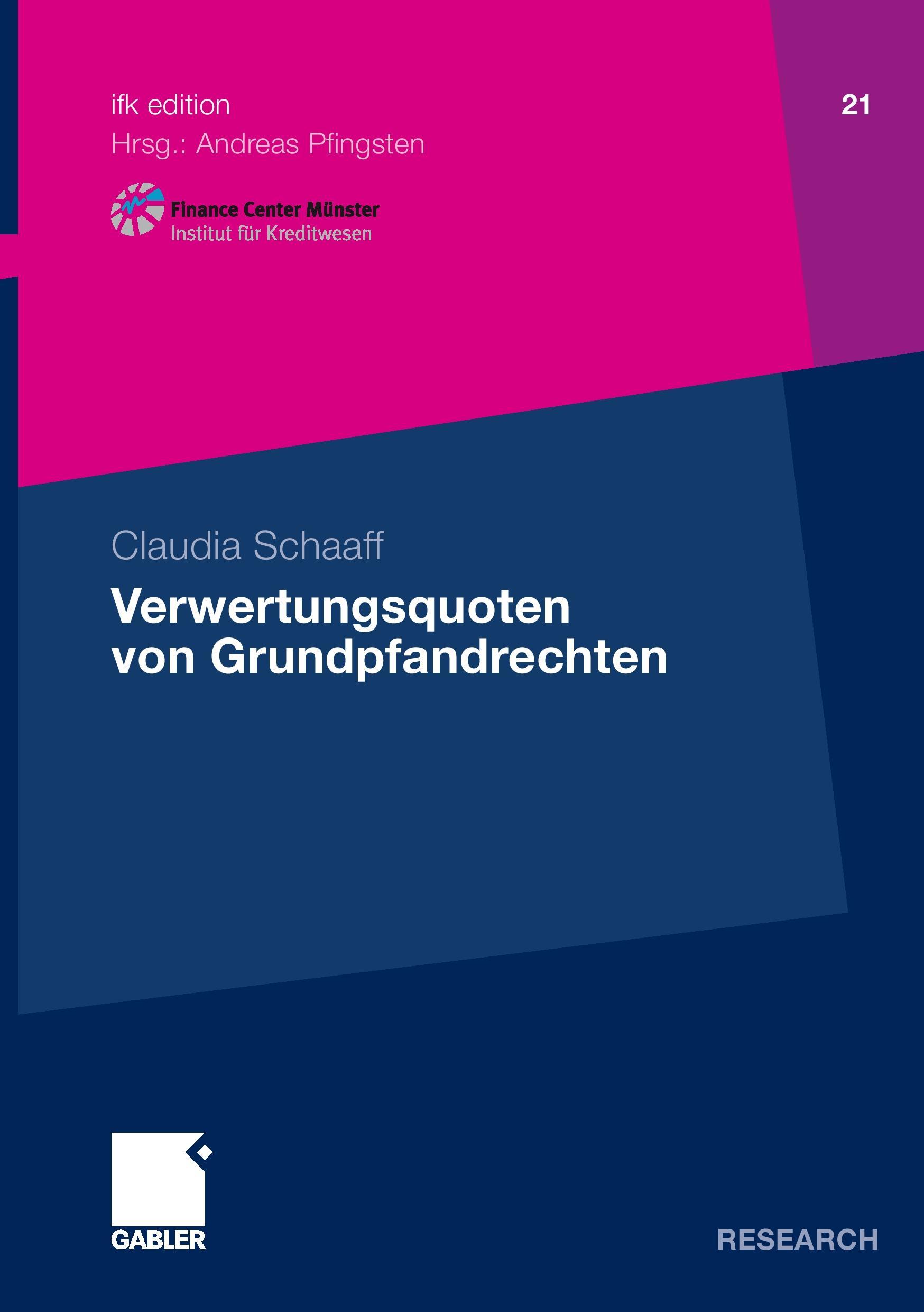 Vorderes Coverbild Verwertungsquoten von Grundpfandrechten