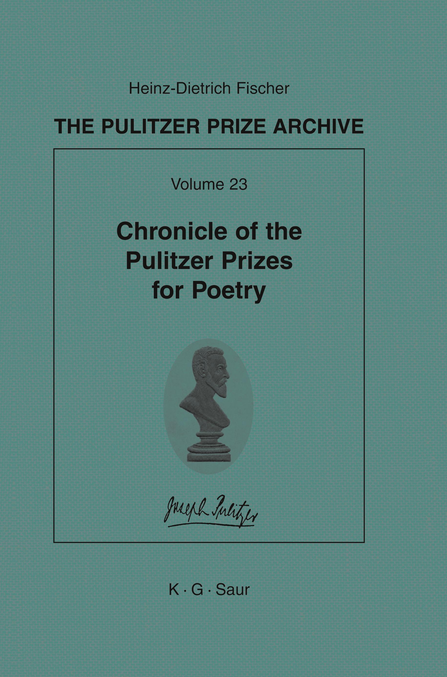 Vorderes Coverbild Chronicle of the Pulitzer Prizes for Poetry