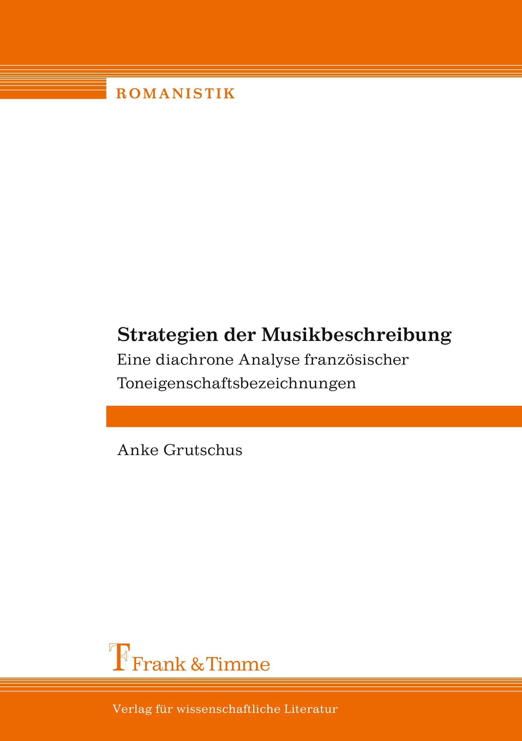 Vorderes Coverbild Strategien der Musikbeschreibung