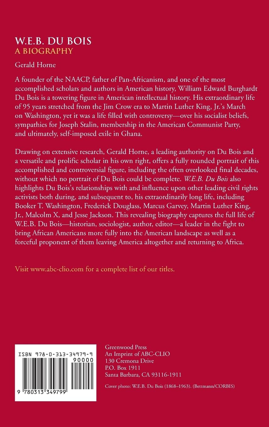 Rückseitencover W.E.B. Du Bois