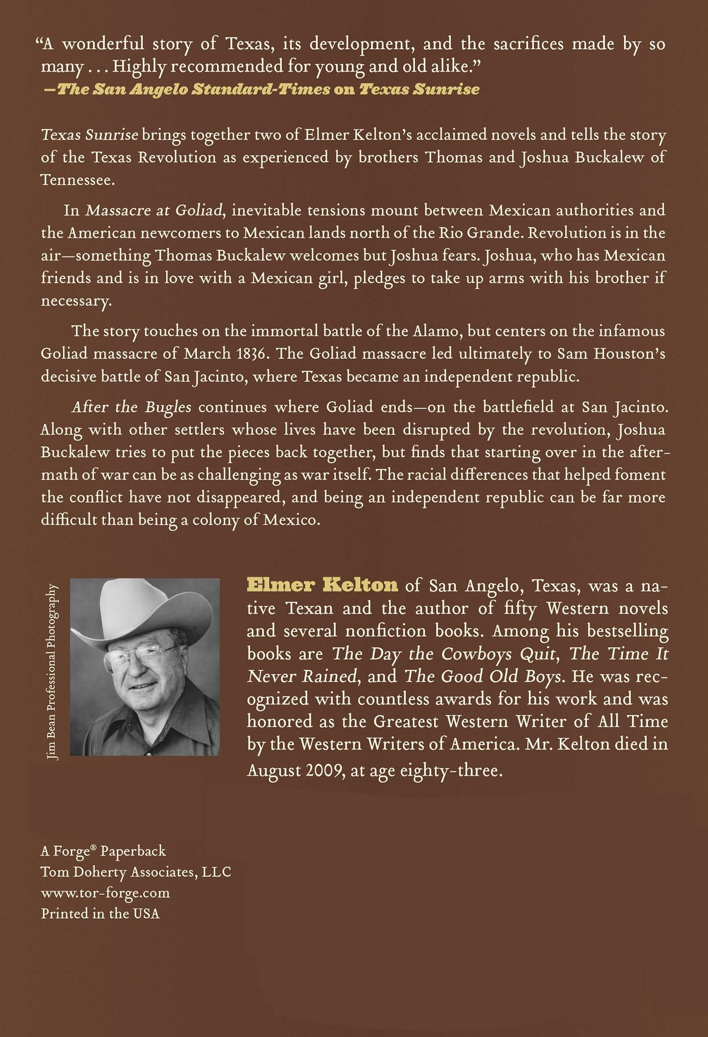 Rückseitencover Texas Sunrise