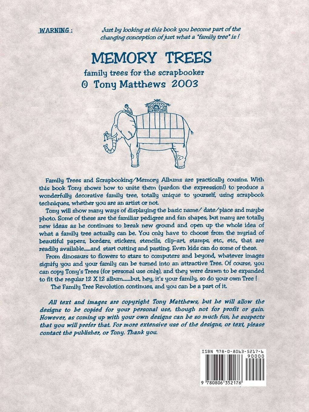 Rückseitencover Memory Trees--Family Trees for the Scrapbooker