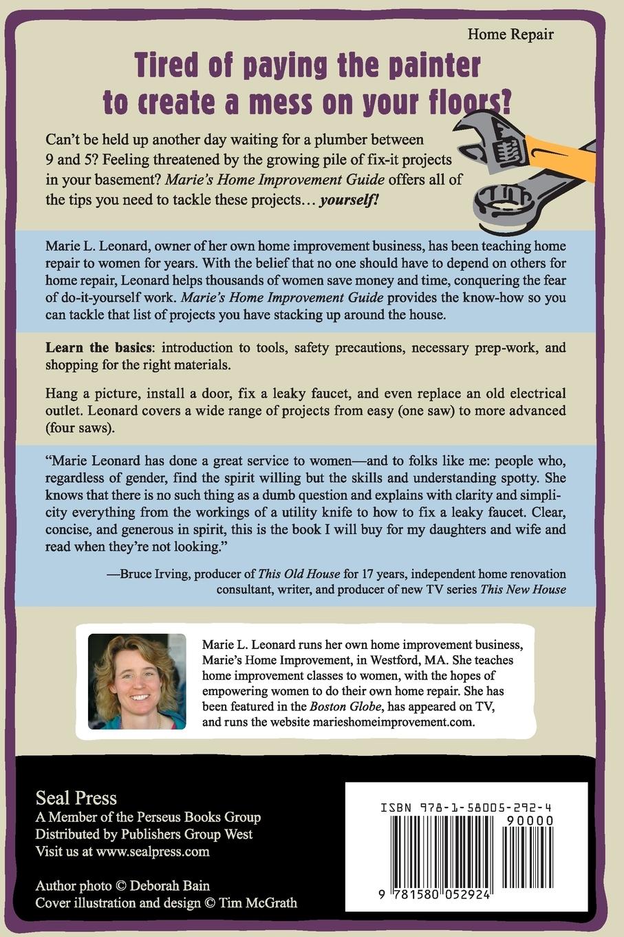 Rückseitencover Marie's Home Improvement Guide