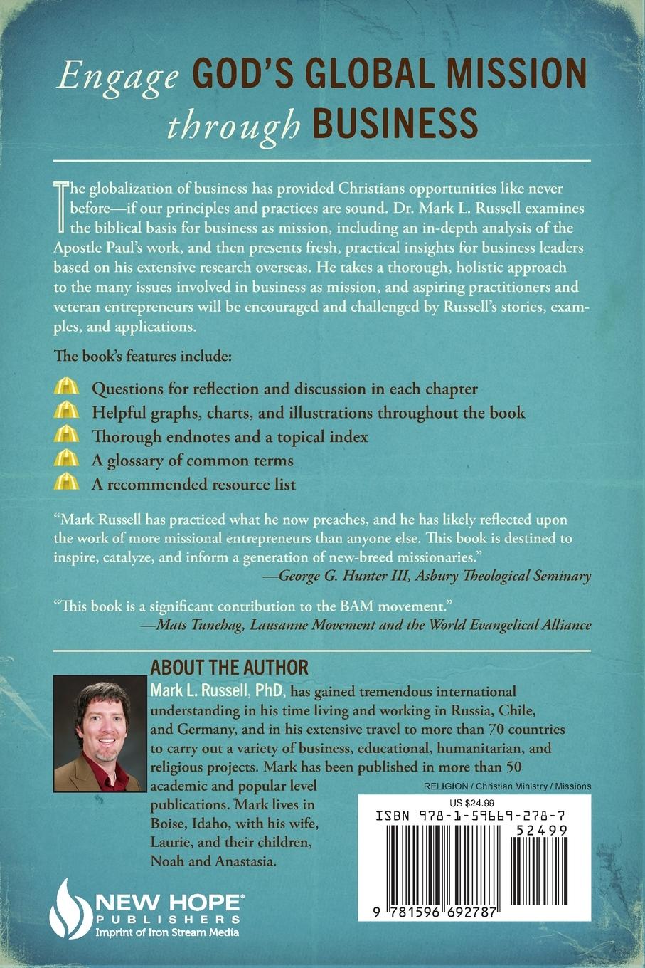 Rückseitencover The Missional Entrepreneur