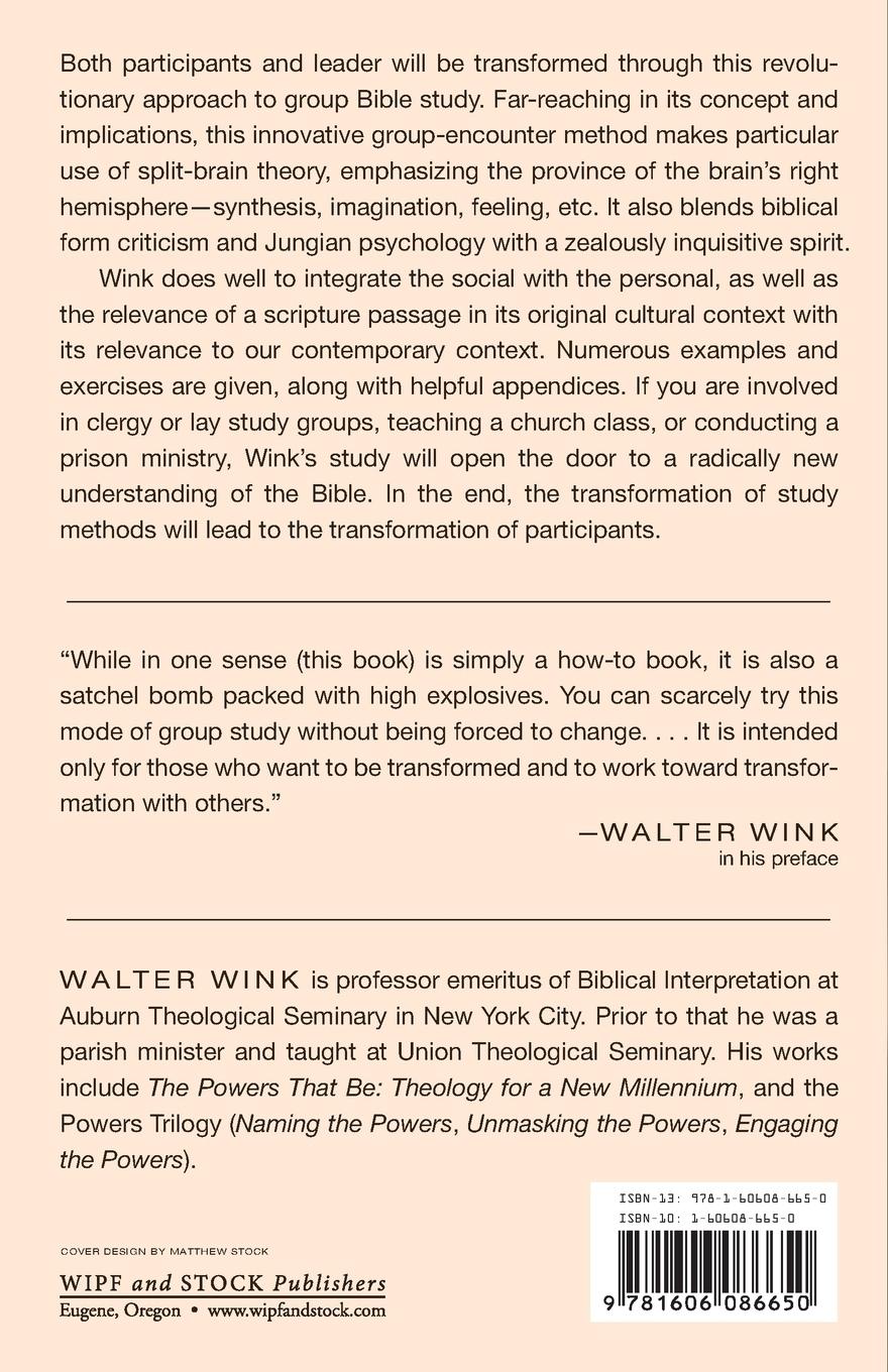 Rückseitencover Transforming Bible Study