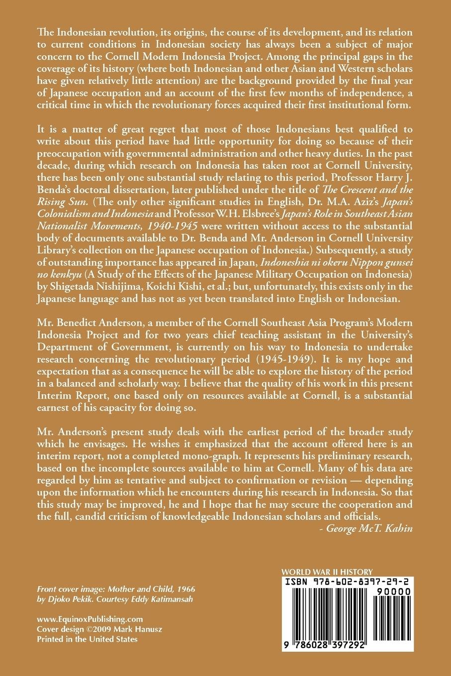 Rückseitencover Some Aspects of Indonesian Politics Under the Japanese Occupation