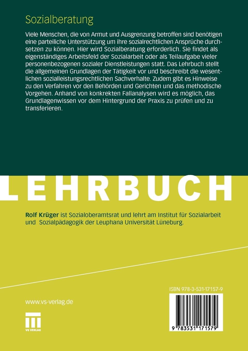 Rückseitencover Sozialberatung