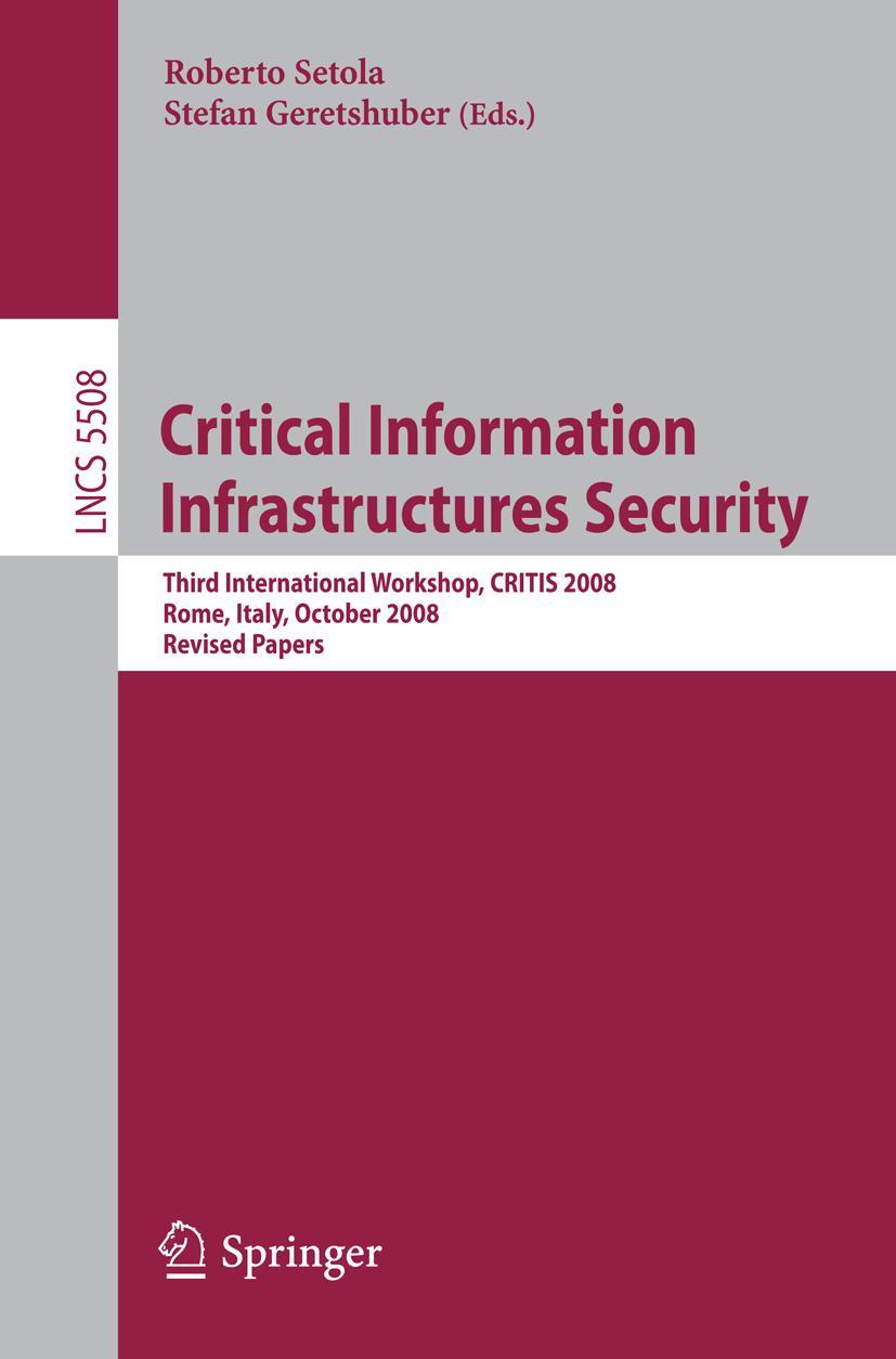 Vorderes Coverbild Critical Information Infrastructure Security