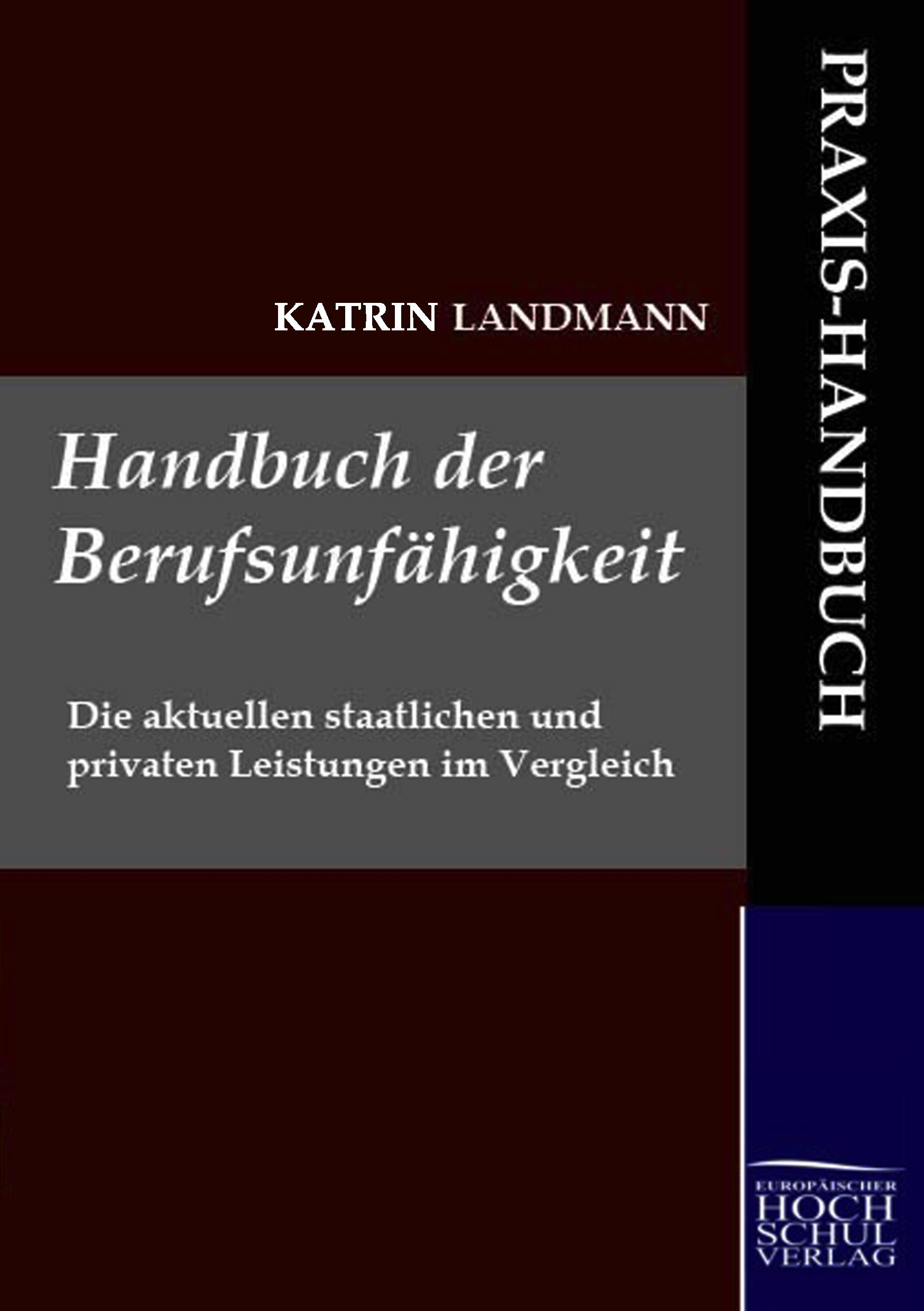 Vorderes Coverbild Handbuch der Berufsunfähigkeit