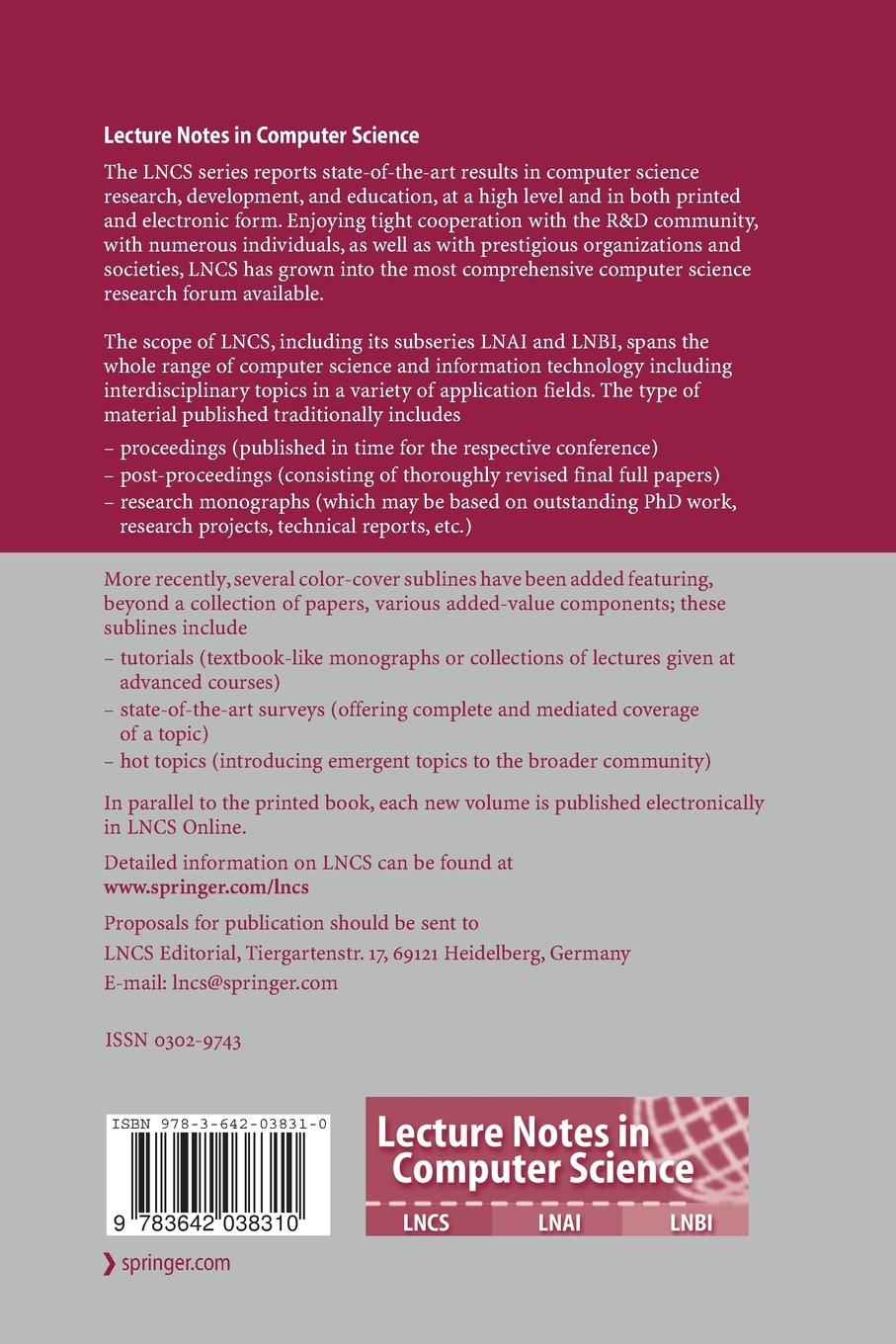 Rückseitencover Spatial Information Theory