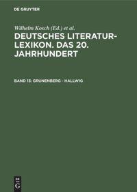 Vorderes Coverbild Grunenberg - Hallwig
