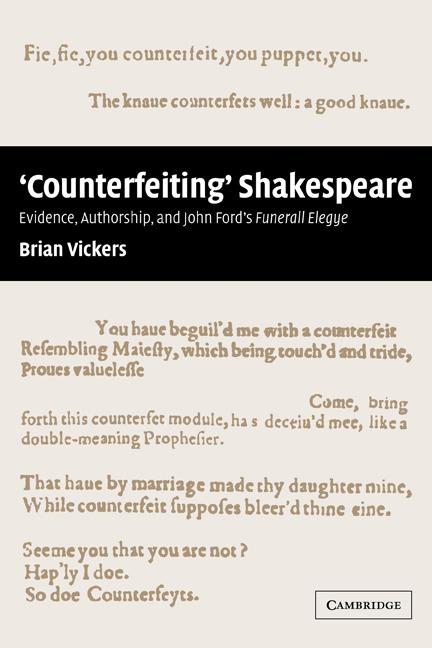 Vorderes Coverbild 'Counterfeiting' Shakespeare