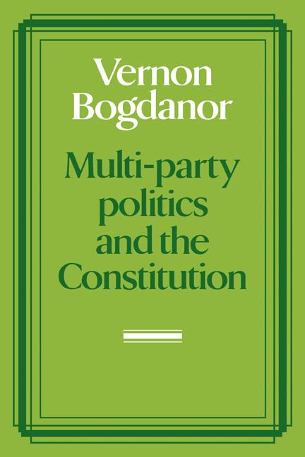 Vorderes Coverbild Multi-Party Politics and the Constitution
