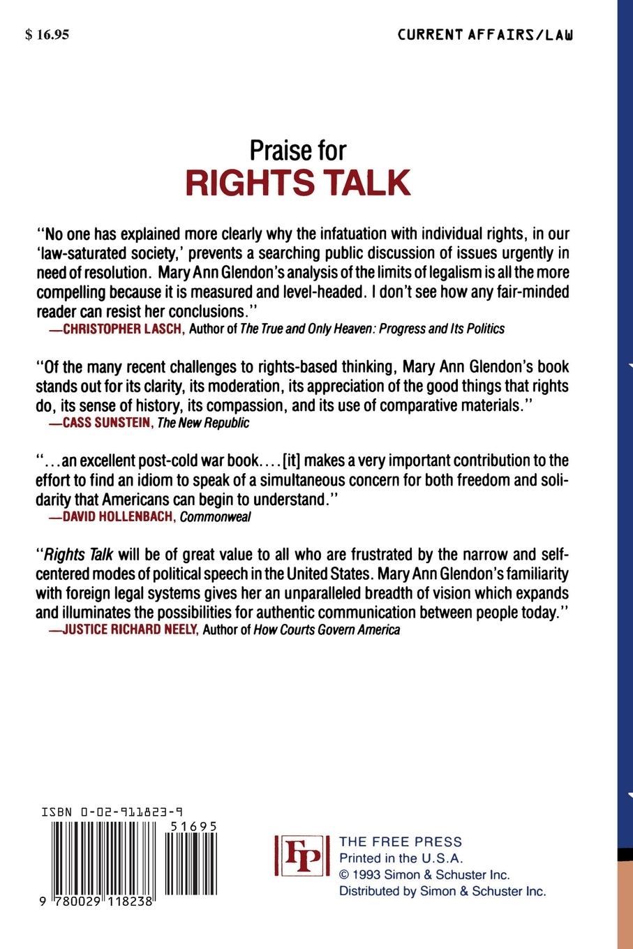 Rückseitencover Rights Talk