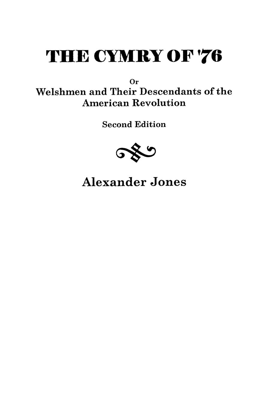 Vorderes Coverbild Cymry of '76