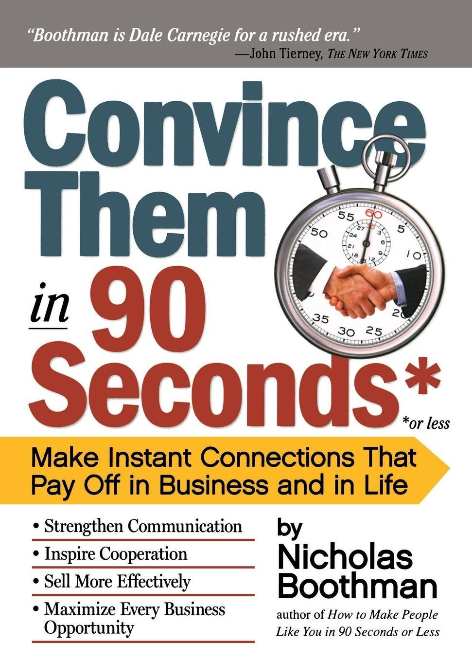 Vorderes Coverbild Convince them in 90 Seconds