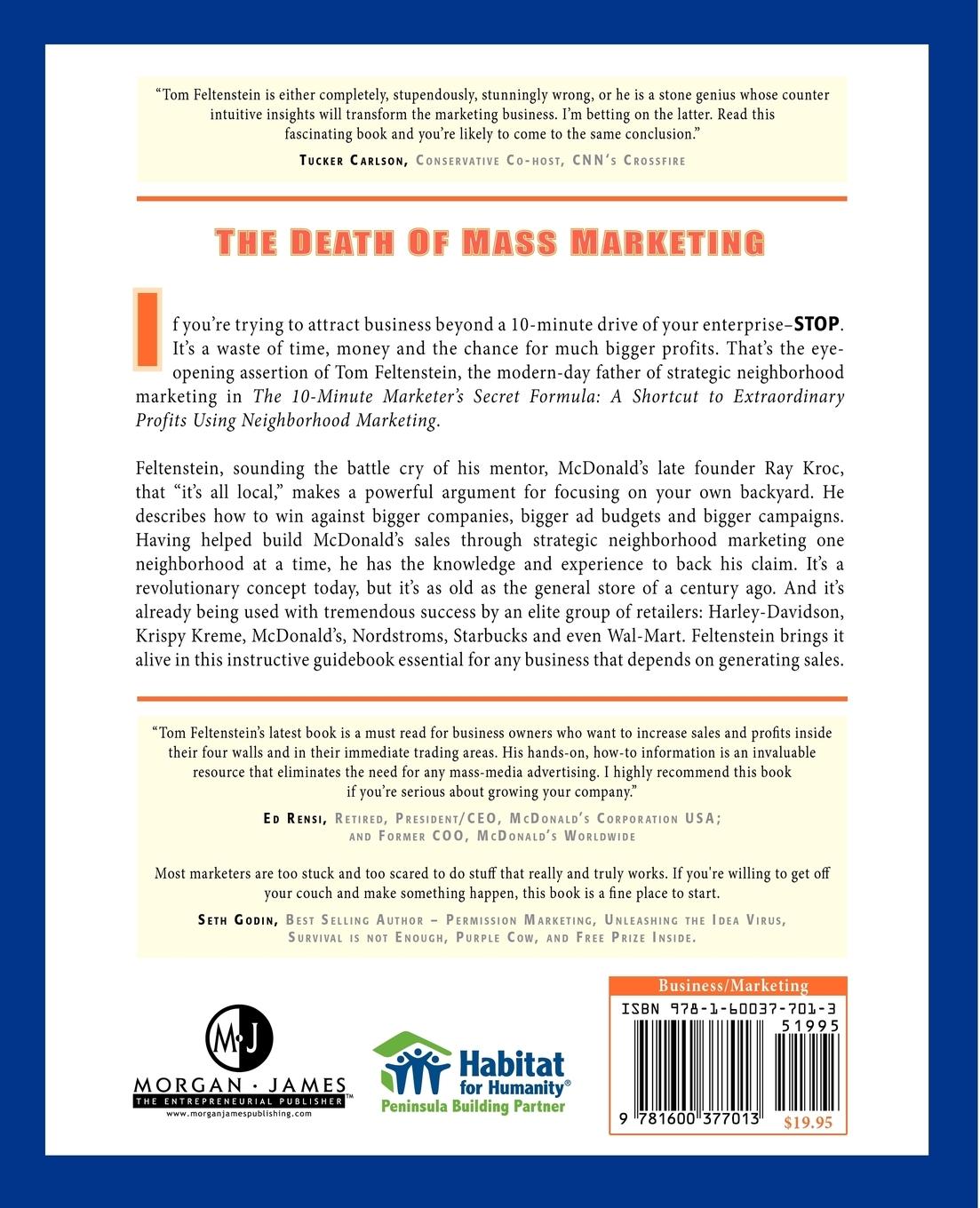 Rückseitencover The 10-Minute Marketer's Secret Formula