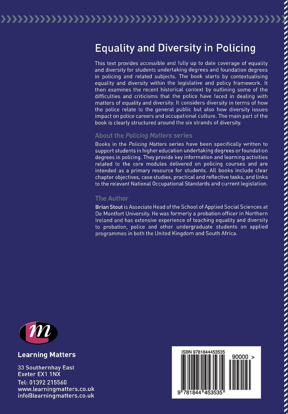 Rückseitencover Equality and Diversity in Policing