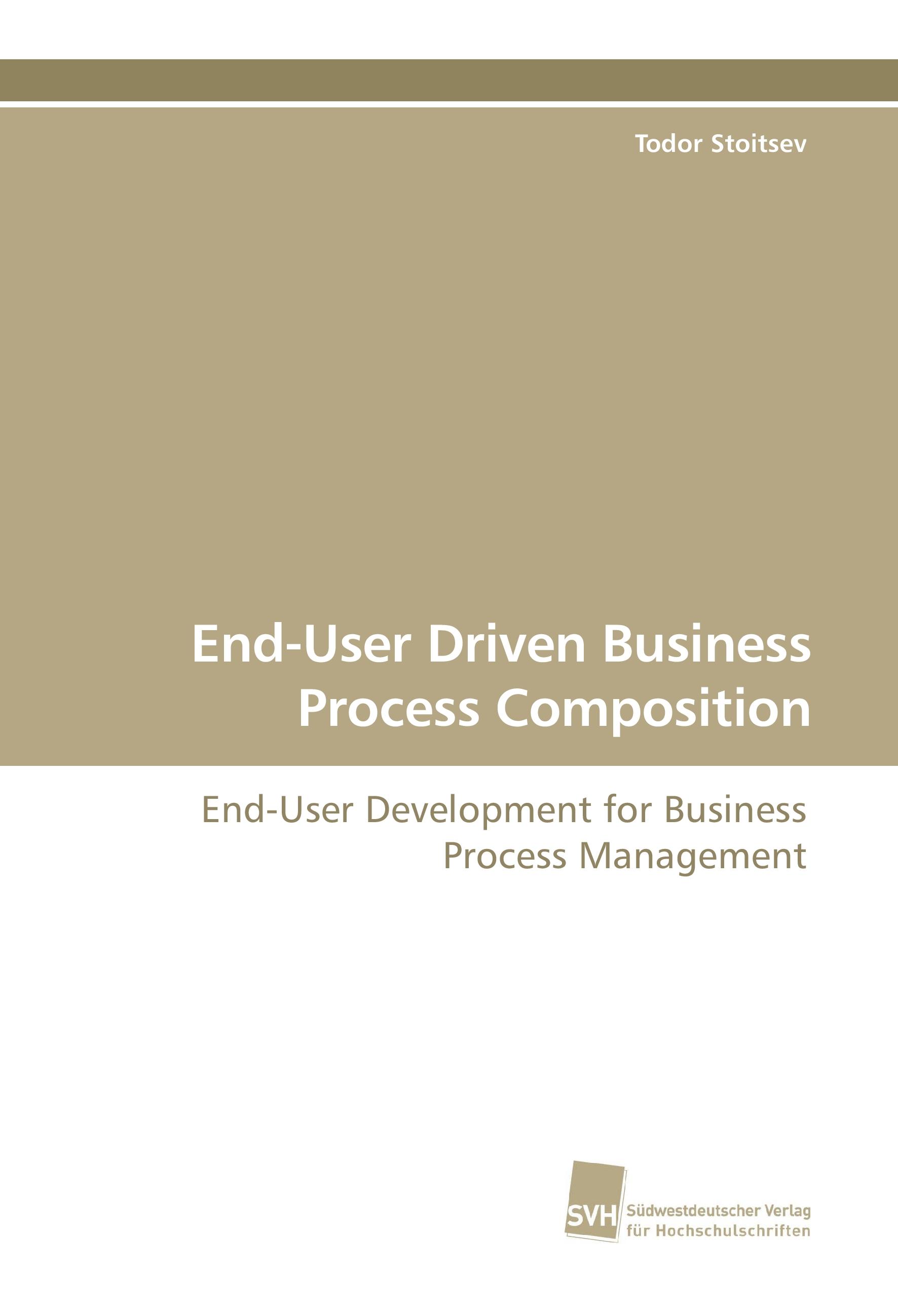 Vorderes Coverbild End-User Driven Business Process Composition