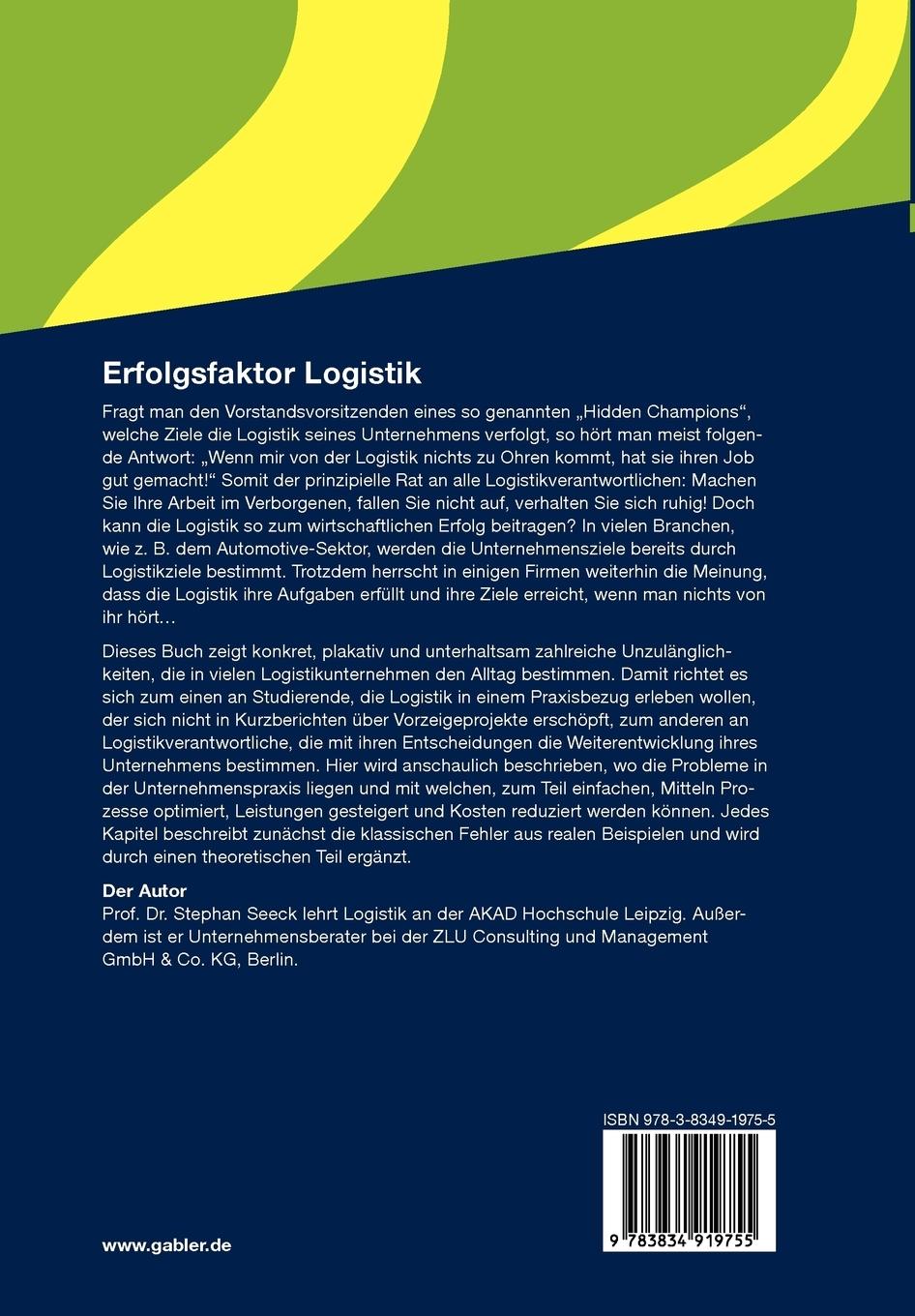 Rückseitencover Erfolgsfaktor Logistik