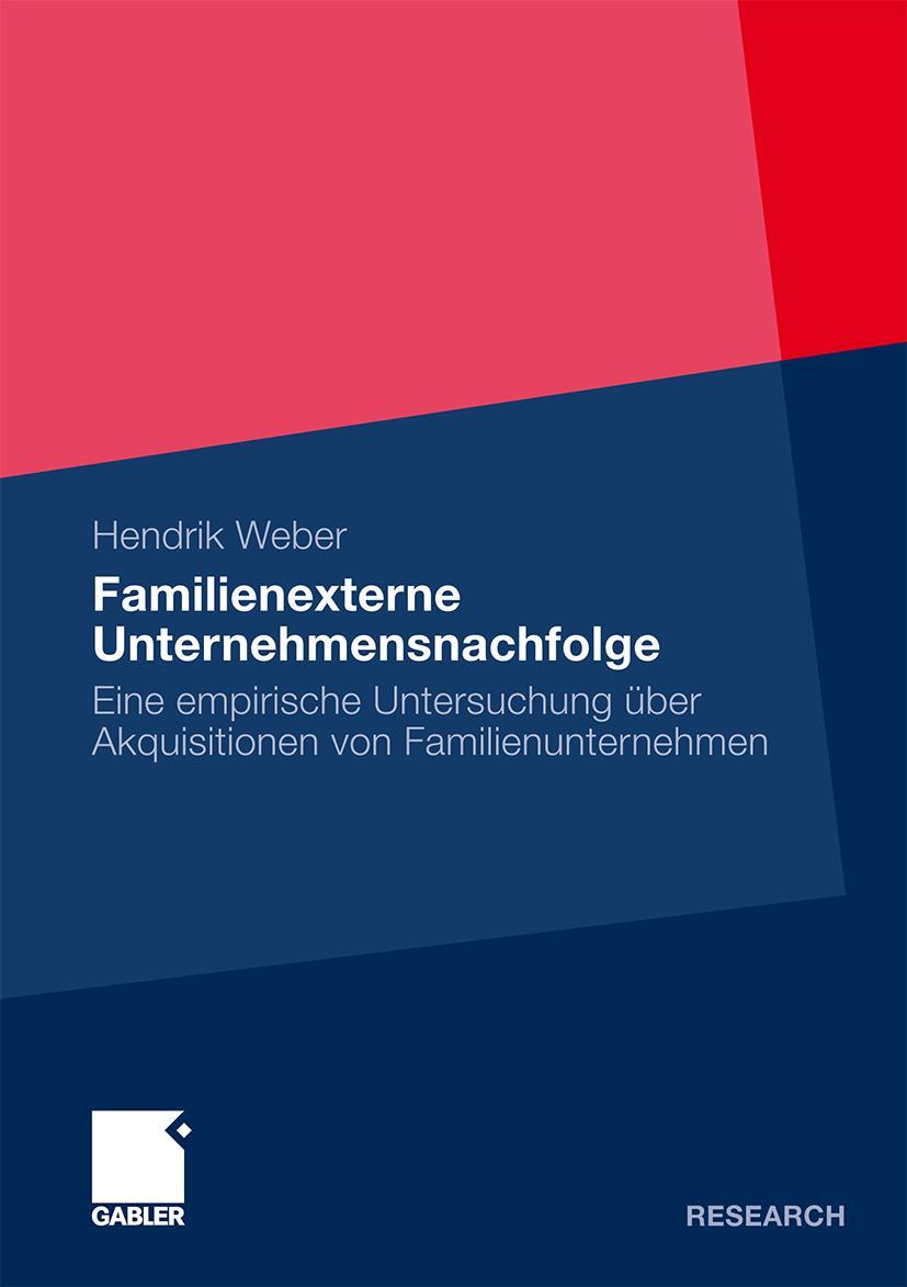Vorderes Coverbild Familienexterne Unternehmensnachfolge