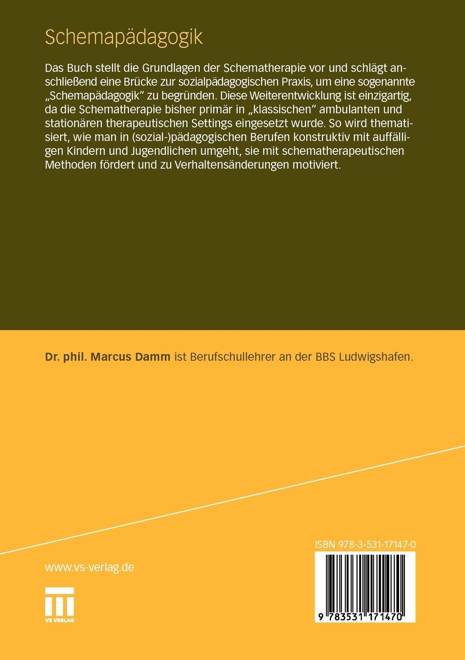 Rückseitencover Schemapädagogik