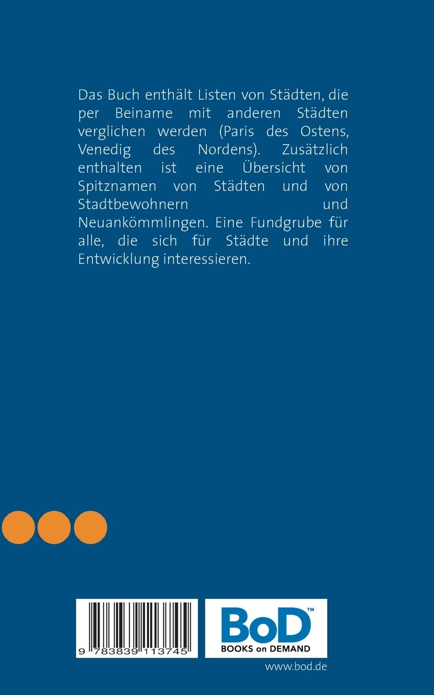 Rückseitencover Elbflorenz und Spree-Athen