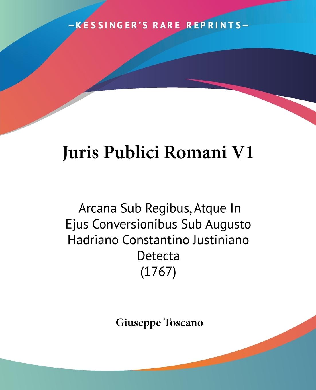 Vorderes Coverbild Juris Publici Romani V1
