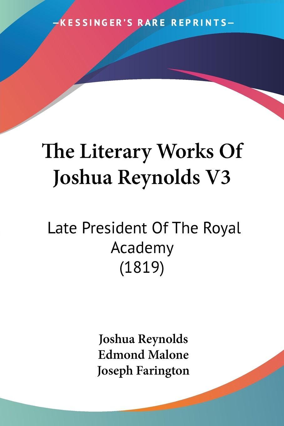 Vorderes Coverbild The Literary Works Of Joshua Reynolds V3