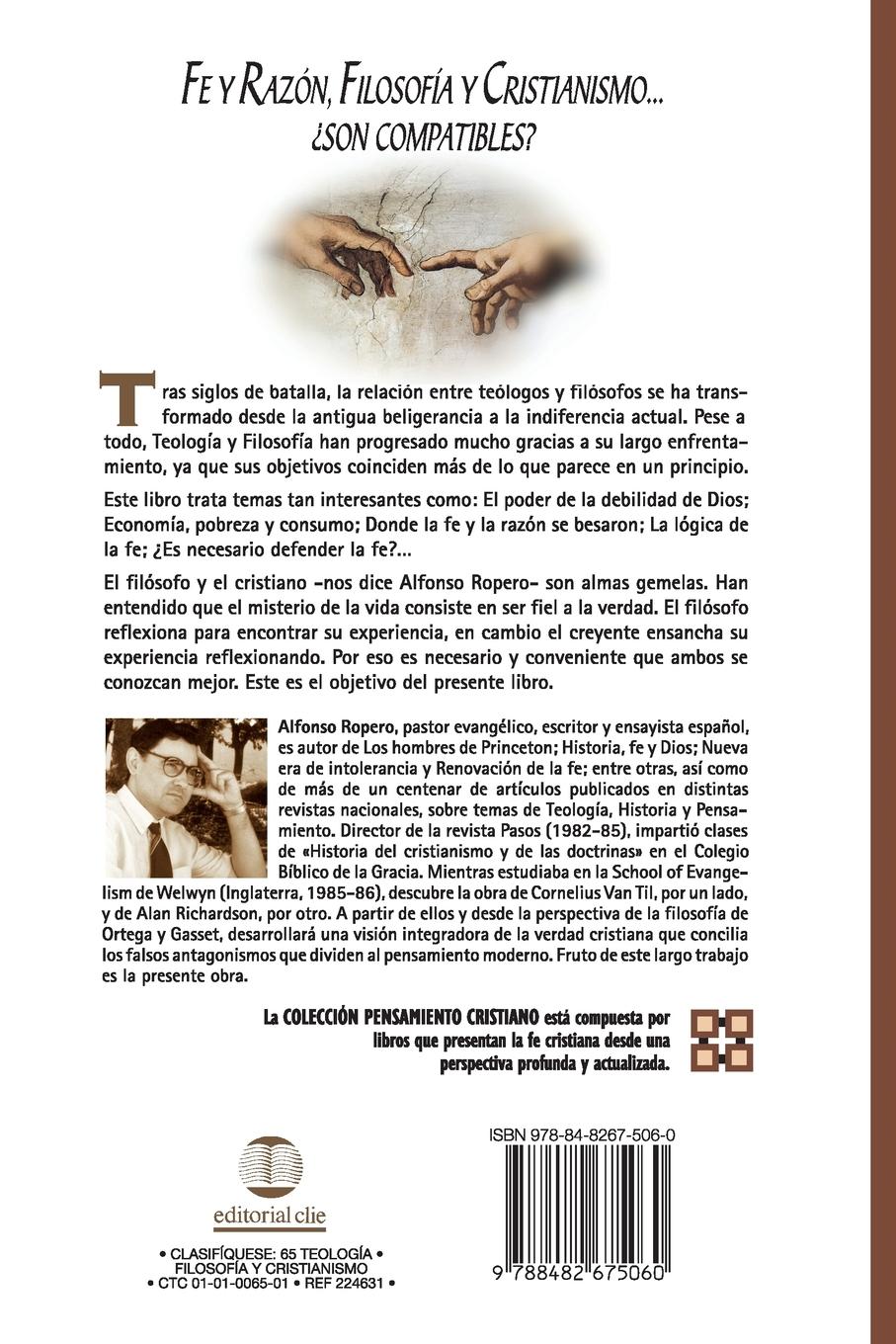 Rückseitencover Filosofía y cristianismo