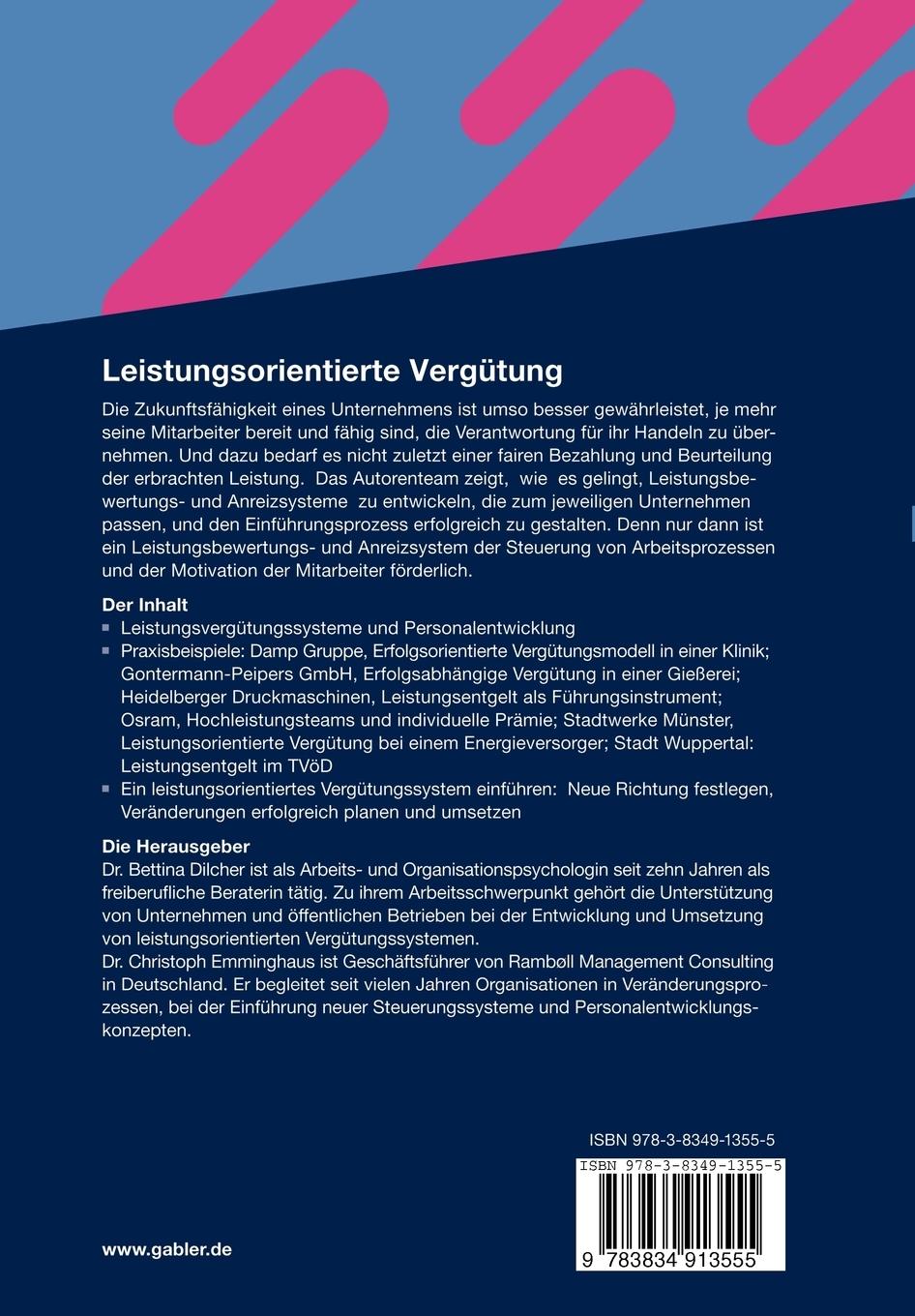 Rückseitencover Leistungsorientierte Vergütung