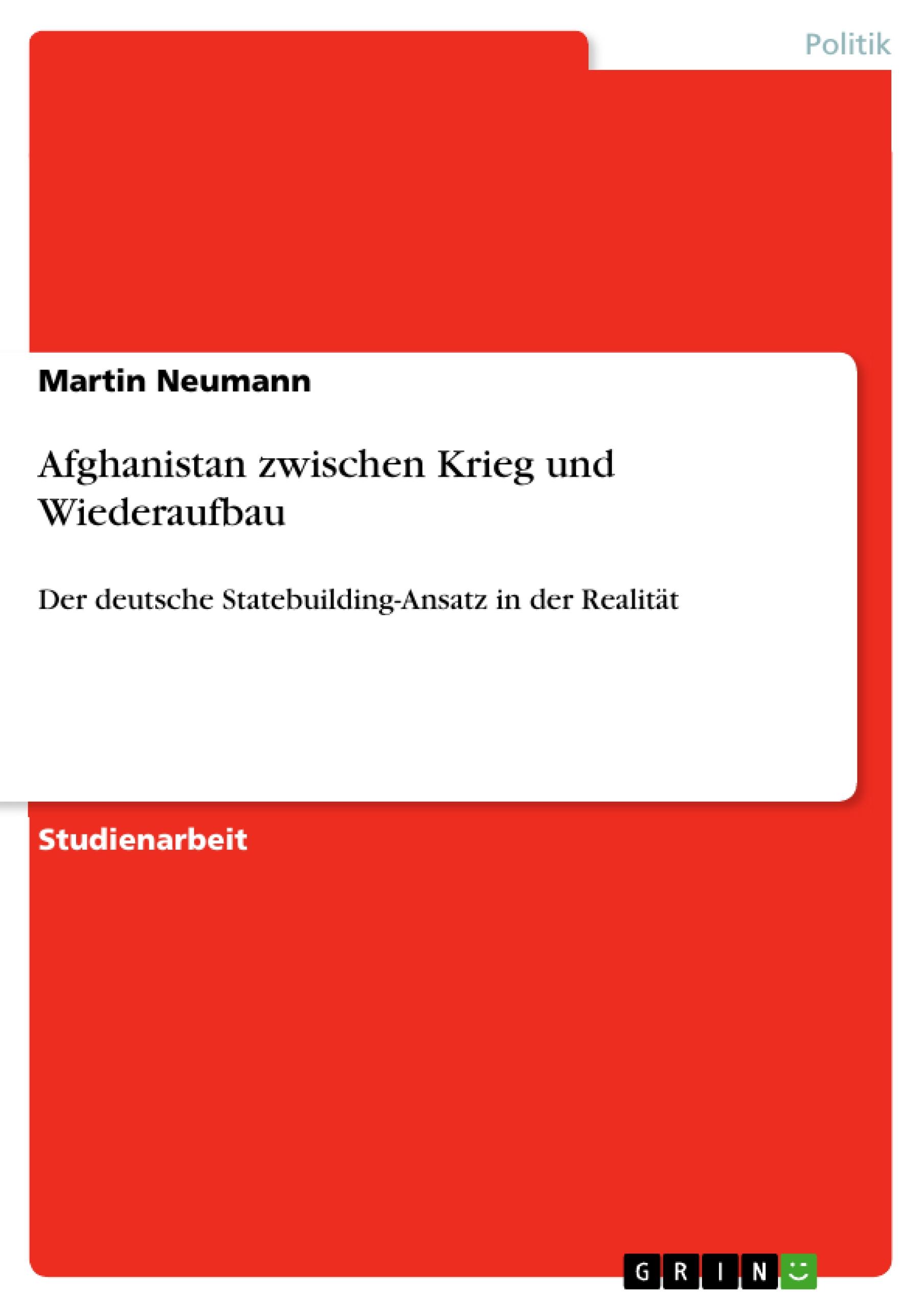 Vorderes Coverbild Afghanistan zwischen Krieg und Wiederaufbau